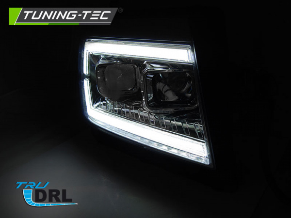 LED Tagfahrlicht Scheinwerfer für VW Crafter II ab 2017 chrom dynamisch